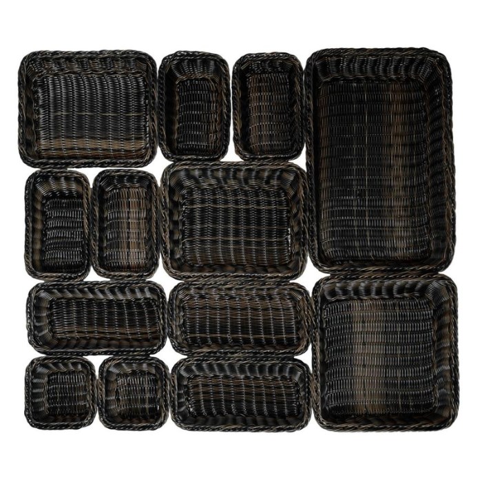 košík GN LINE GN 1/3 32,5 x 17,6 x 6,5 cm tmavě hnědá