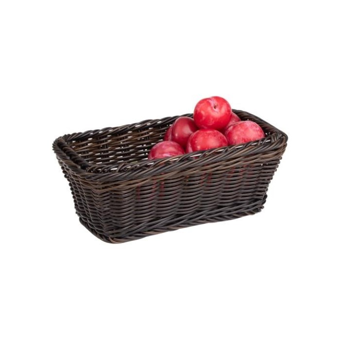 Košík GN LINE, GN 1/4, 26,5 x 16,2 x 10 cm, tmavě hnědý