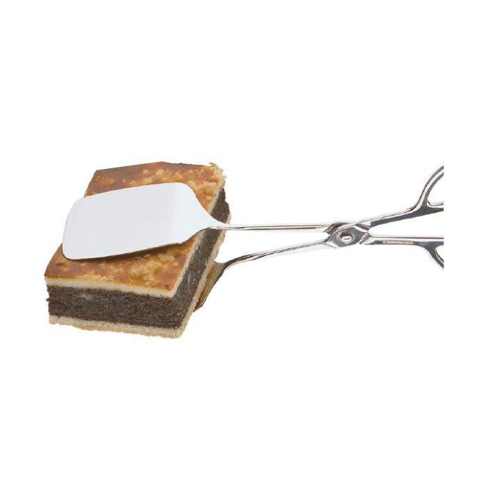 Servírovací kleště na zákusky, dorty, pečivo, nerez - 25 cm