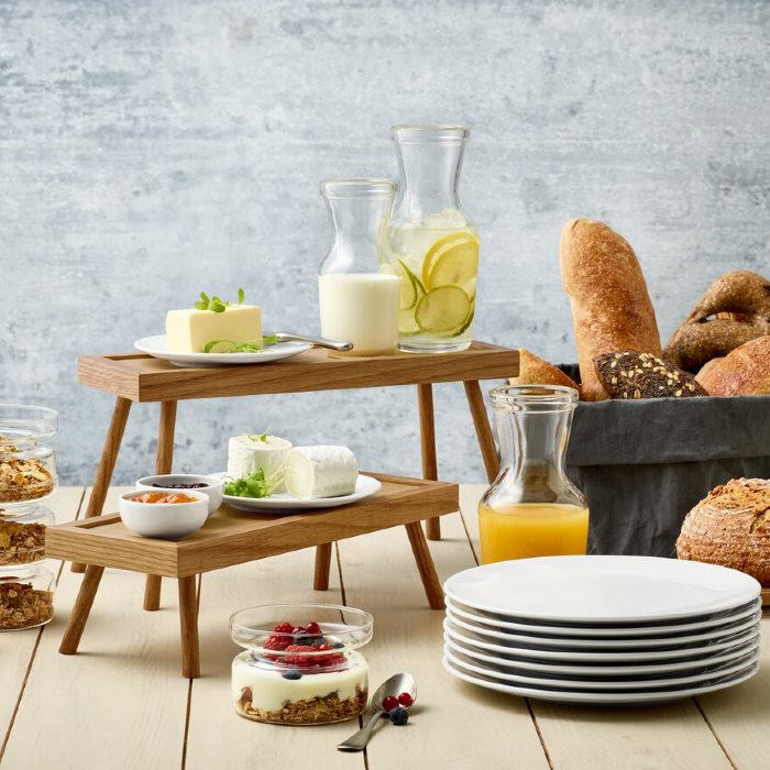 Playground podnos 36 x13 cm dub, nožičky 17 cm