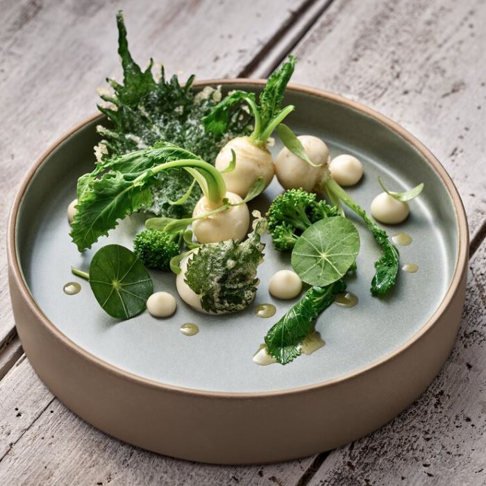 Playground 2in1 talíř mělký/hluboký 21cm béžovošedý