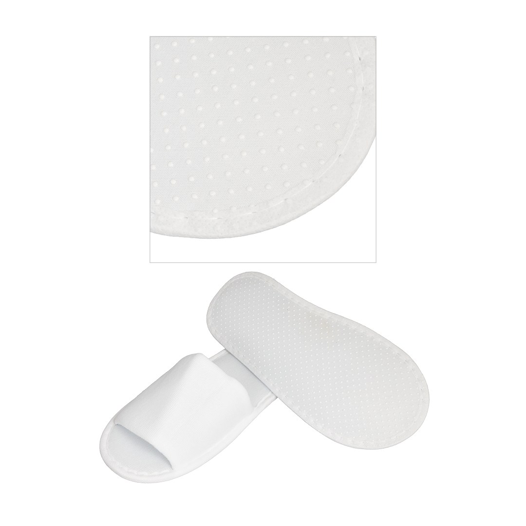 Hotelové pantofle STANDARD bílé, otevřené, 28 cm