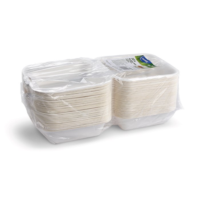 Box na hamburger, BIO cukrová třtina, 152 x 150 x 78 mm / 50 ks