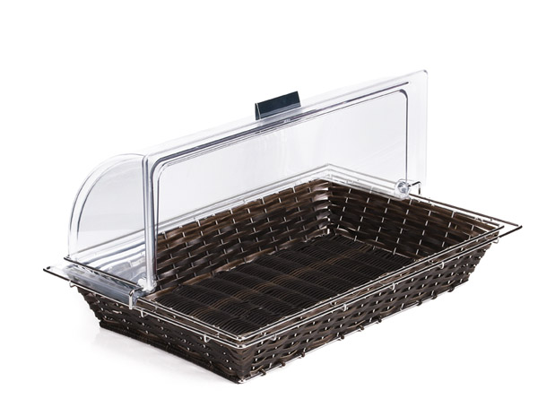 koš GN 1/1 s nerezovým rámem na poklop 53x32,5x10cm, BEZ POKLOPU