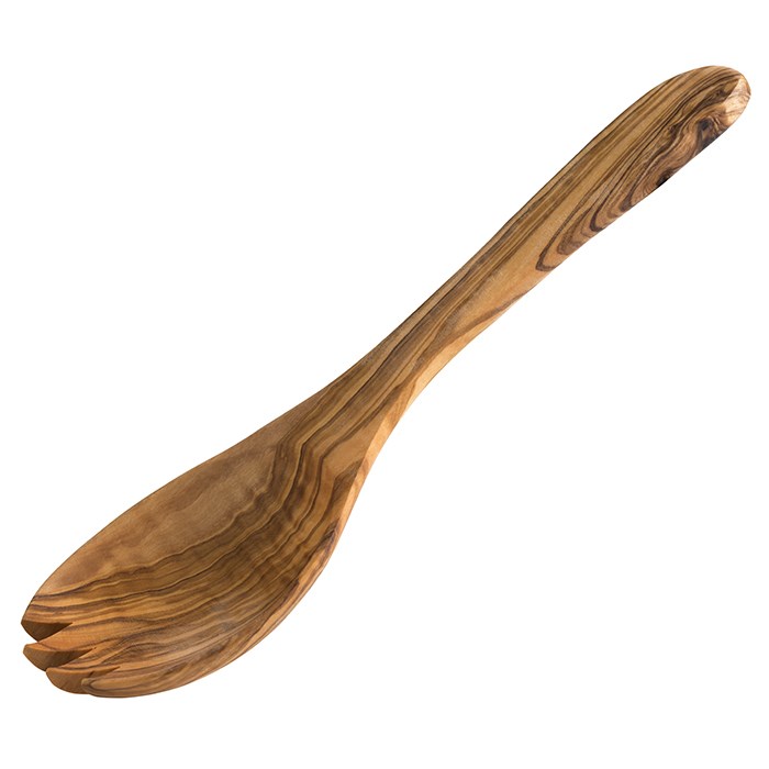 Servírovací příbor na salát 17cm , olivové dřevo, set 2 ks