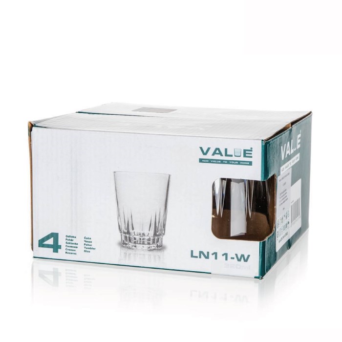 Sklenice na vodu VALUE 300 ml