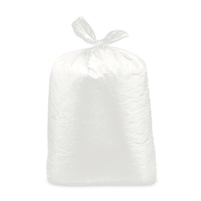 Pytle na odpad 120 l, transparentní, středně silné, LDPE 45 my, 70x110 cm / 25 ks