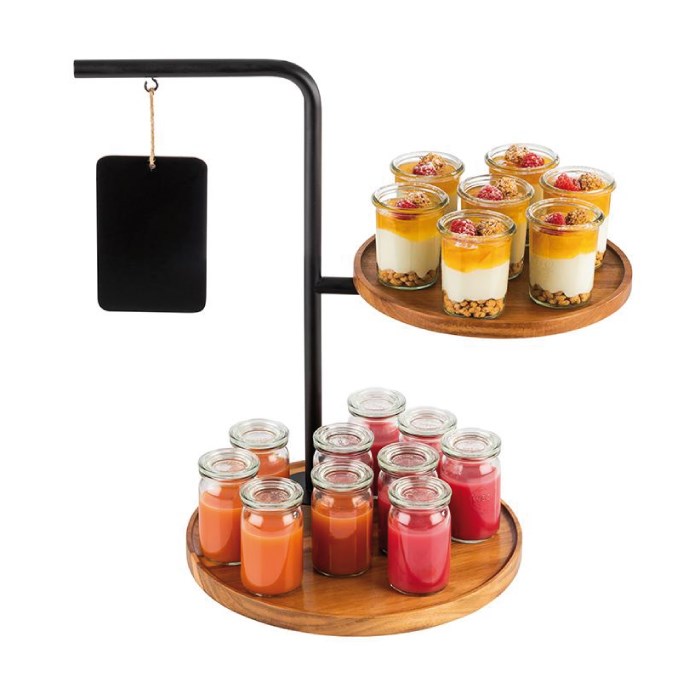 2patrový etažér IRON