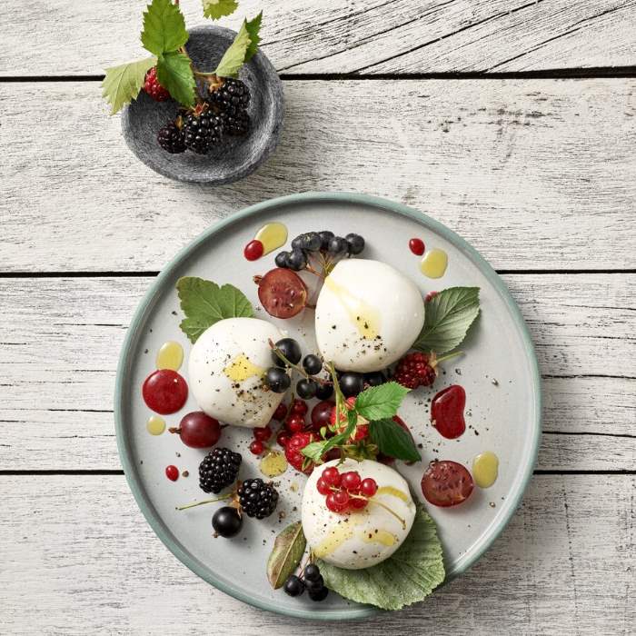 Podšálek/talíř 2v1, 16 cm, šedá/bílá