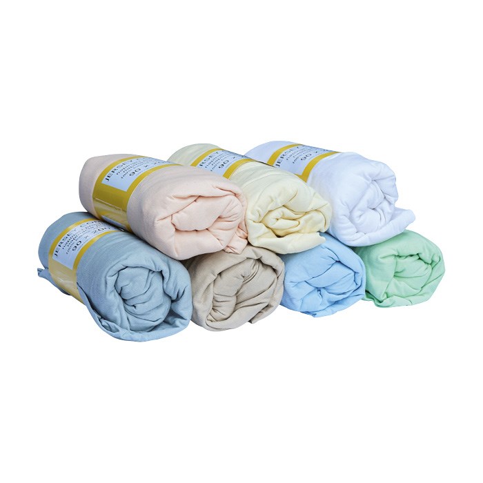 Prostěradlo JERSEY COMFORT, 90 x 200 x 22 cm, oranžové, s gumou, 180g/m2, 100 % bavlna