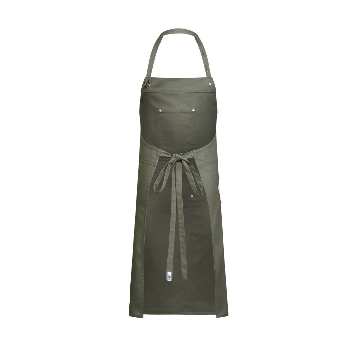 Zástěra s laclem CANVAS 77 x 95 cm, olivová