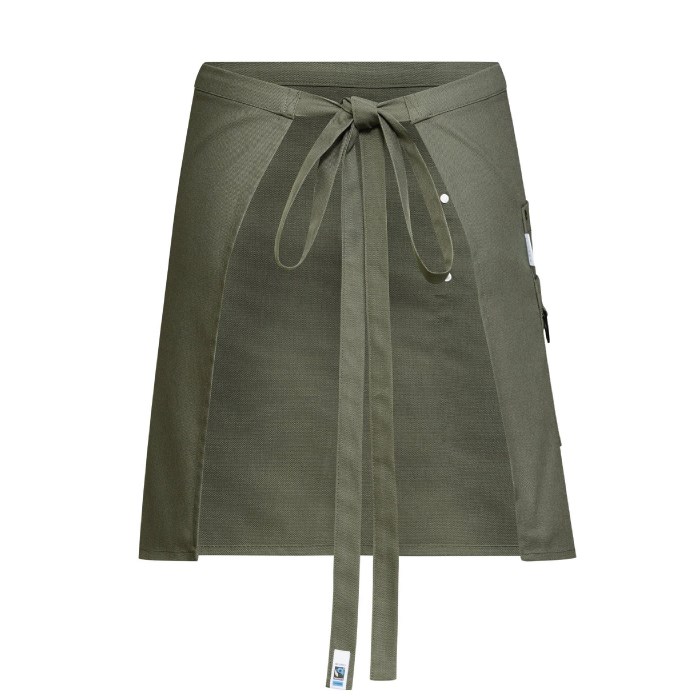 Zástěra BISTRO CANVAS 77x45 cm, olivová