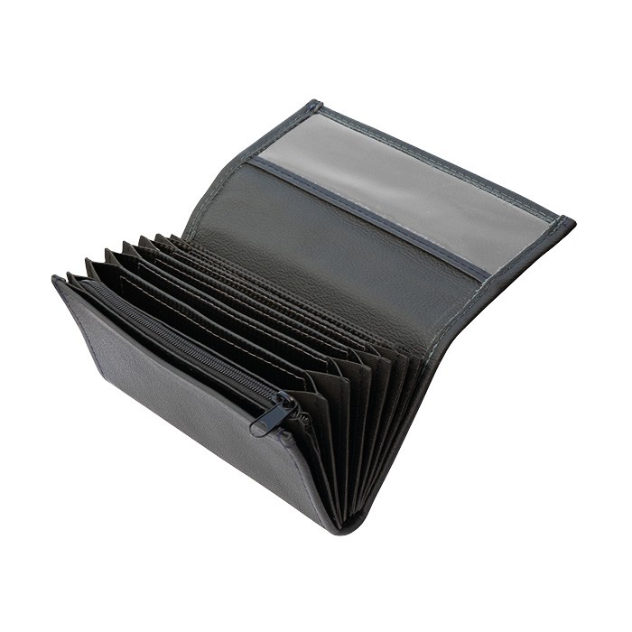 Kožená číšnická kasírka černá