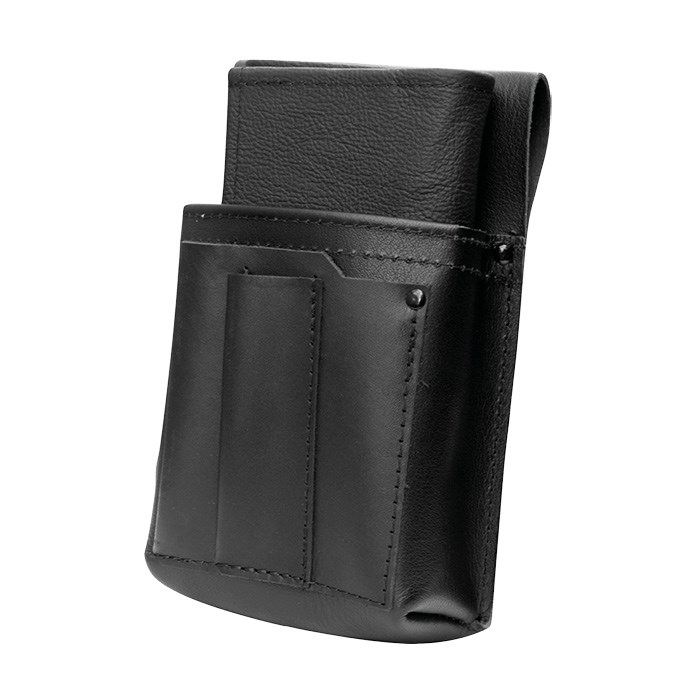 Kožená číšnická kasírka černá