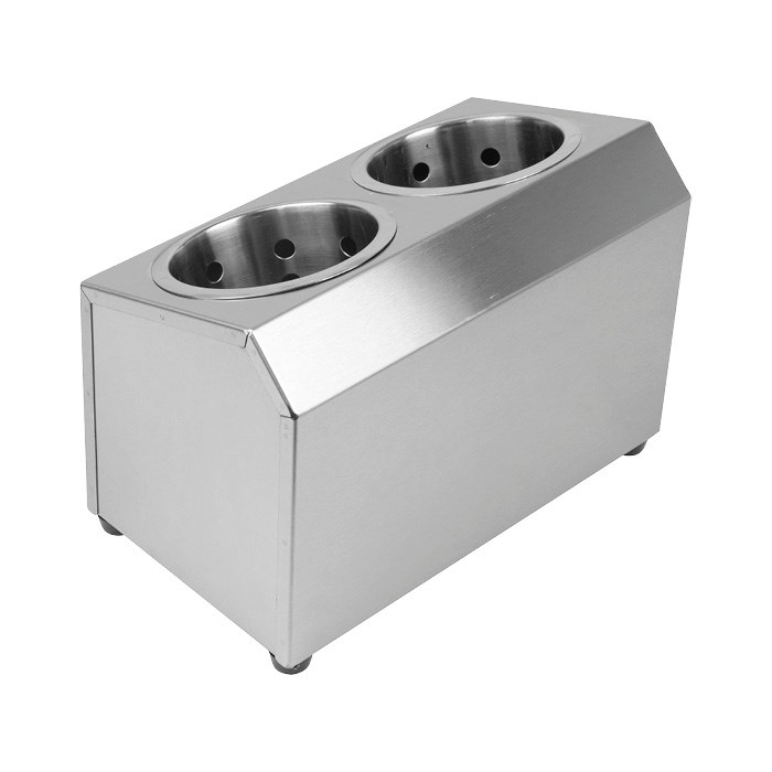 Nerezový zásobník na příbory s 2 košíky