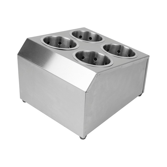 Nerezový zásobník na příbory s 4 košíky