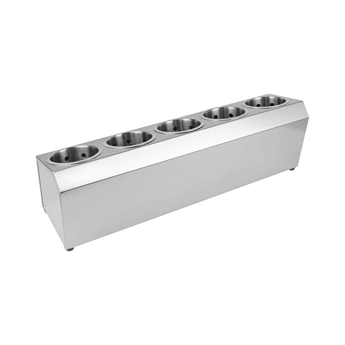 Nerezový zásobník na příbory s 5 košíky