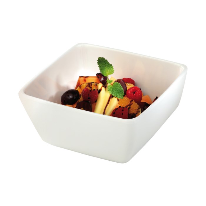 Melaminová miska PURE 12,5 x 12,5cm, bílá