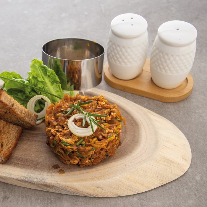 Menážka sůl/pepř, se stojánkem, porcelán/dřevo