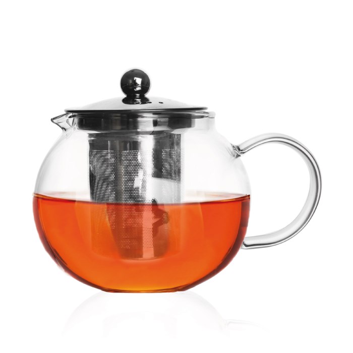 Konvička, varné sklo/nerez, s filtrem, 0,8 l