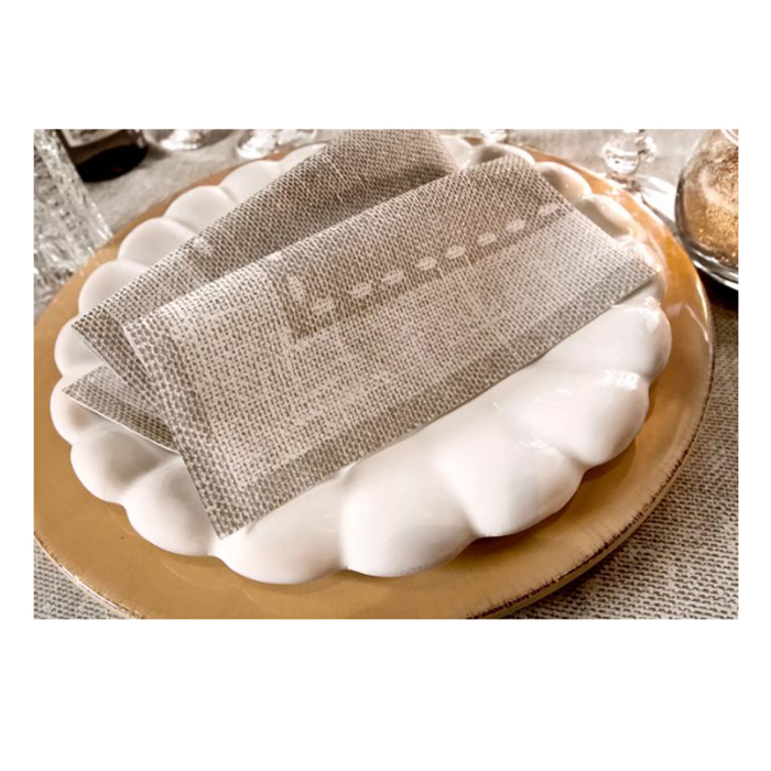 Ubrousky airlaid, kašmír káva, 40 x 40 cm, 50 ks