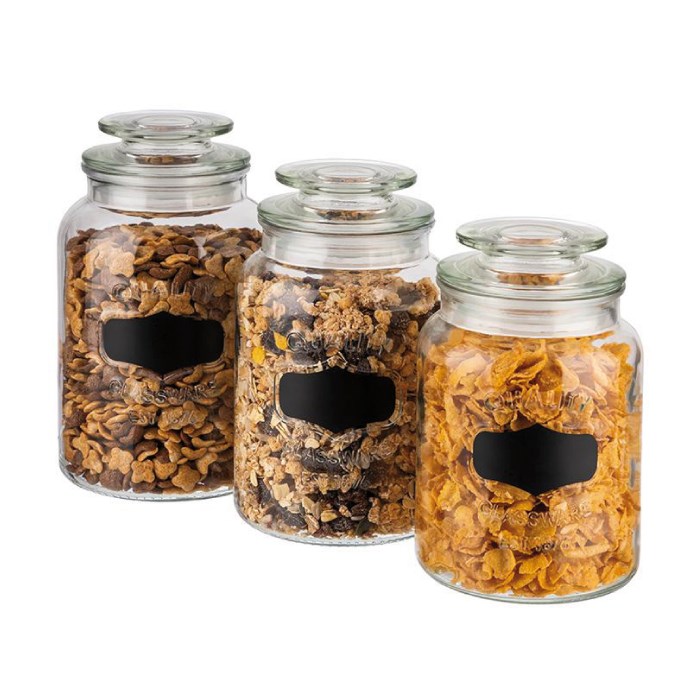 Skleněná nádoba s víkem, 1,5 l  průměr 12 cm, výška 21 cm