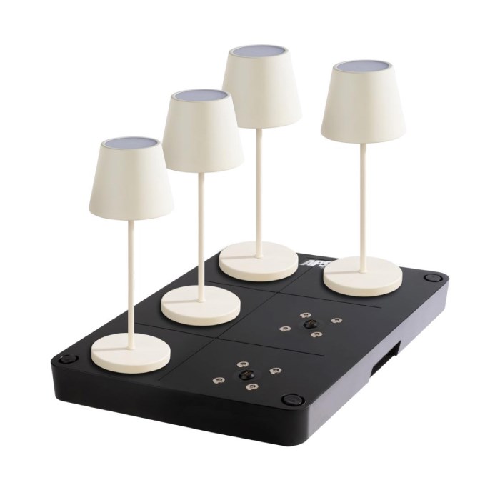 Dobíjecí stanice pro lampičky 43 x 31,5 cm, 6 míst