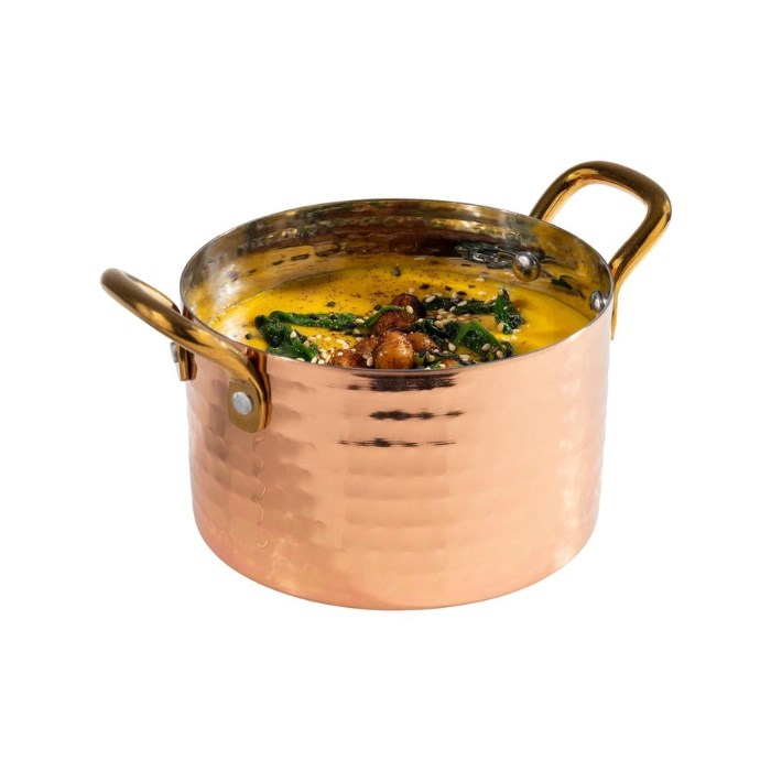 Servírovací hrnec MUMBAI 0,60 l nerez / měd