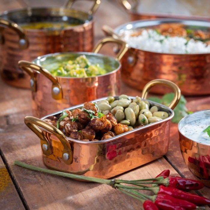 Servírovací hrnec MUMBAI 0,60 l nerez / měd