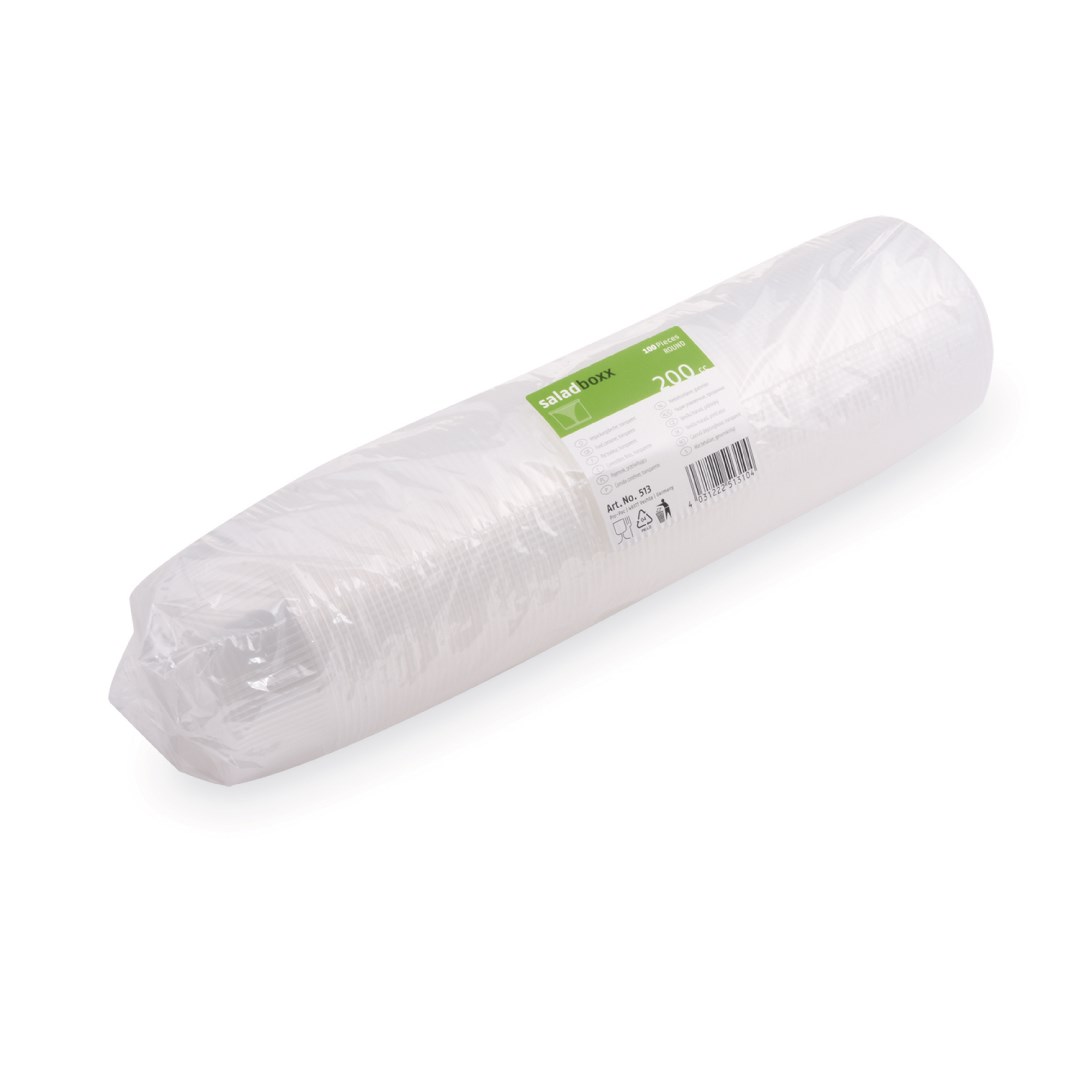 Kulatá miska průhledná 0,2 l, 100 ks, (PP)