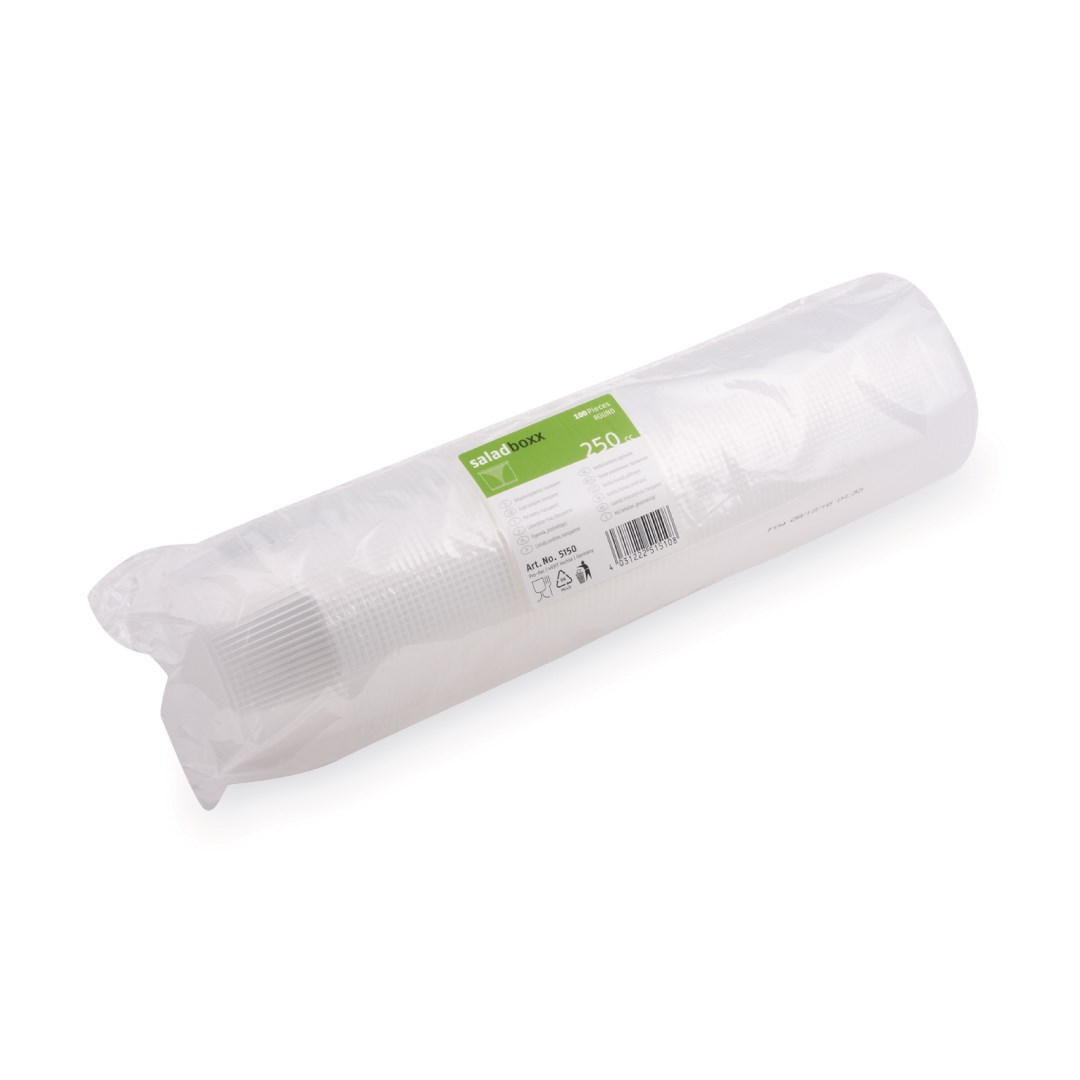 miska kulatá 250ml, 100ks průhledná (PP)