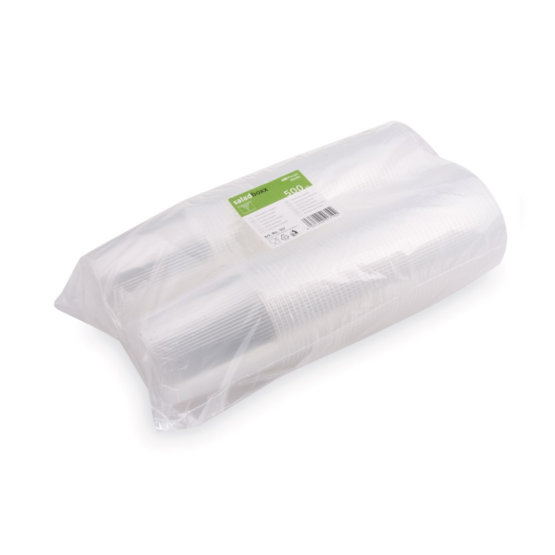 miska kulatá 500ml, 100ks průhledná (PP)