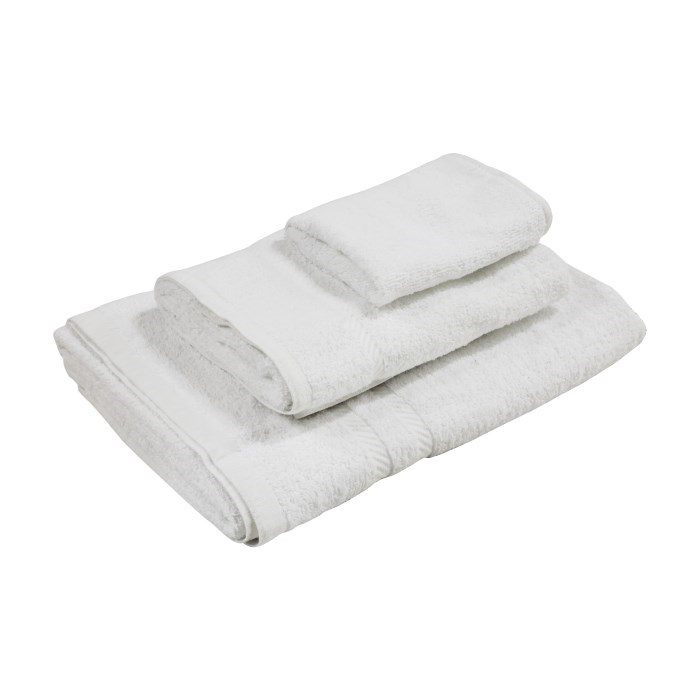 Froté ručník ARUBA 50 x 100 cm, bílý, 400 g/m2 - 100% organická bavlna