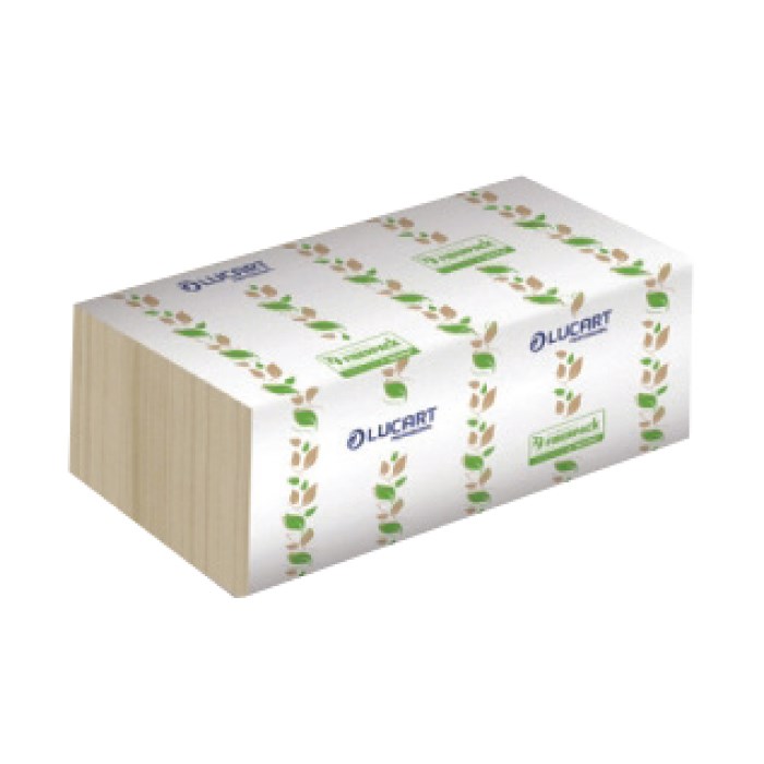 Papírové ubrousky EcoNatural, Think Natural, 2vrstvé, zásobníkové, 16,4 x 24 cm / 150 ks