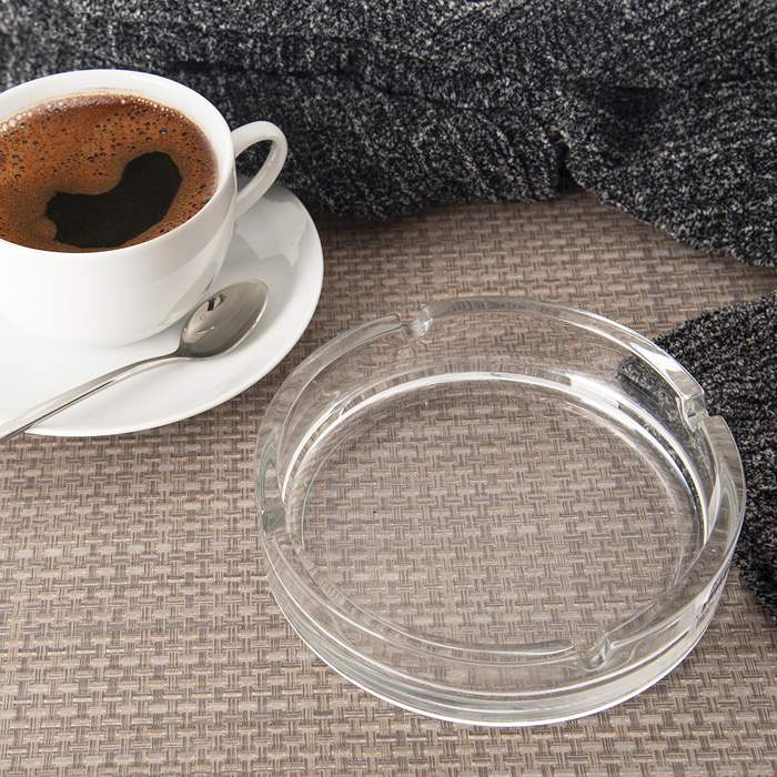 popelník skleněný Selena 14,5cm čirý