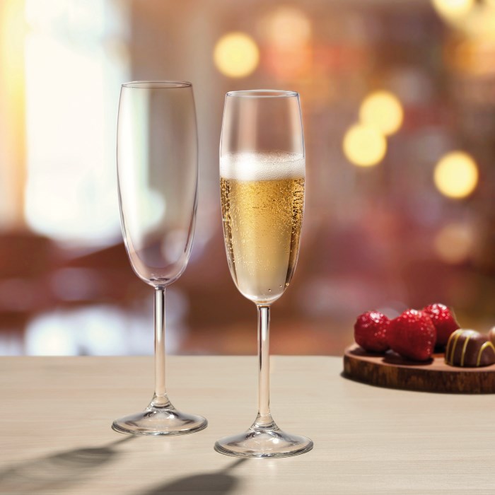 Sklenice na sekt flétna SIDERA 220 ml