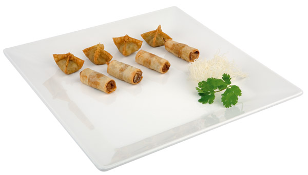 Melaminový podnos PURE 21 x 21 cm, bílý