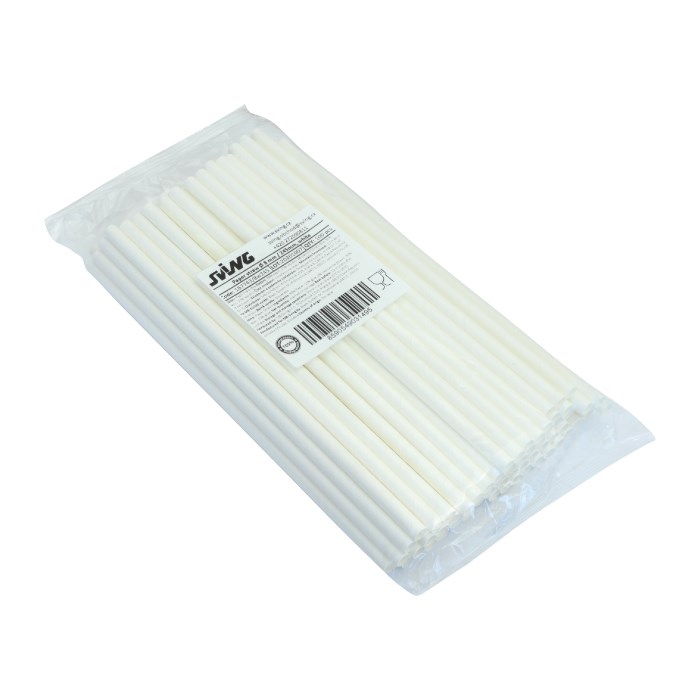 brčka papírová JUMBO 25 cm, O 8 mm 100 ks bílá