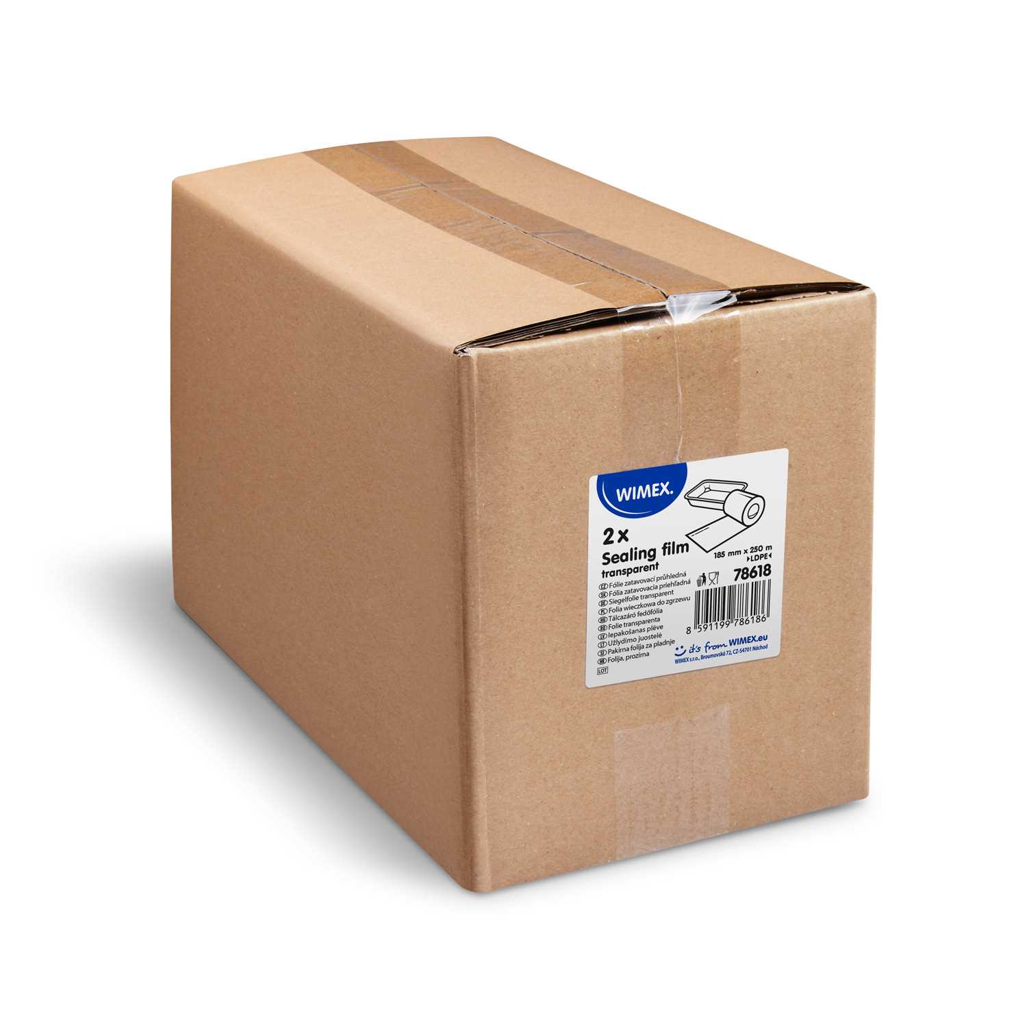 Zatavovací fólie, průhledná, 18,5 cm  x  250 m / 2 ks