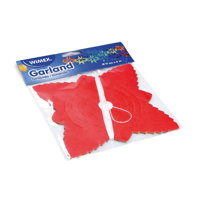 Papírová girlanda, š. 17 cm, 4 m