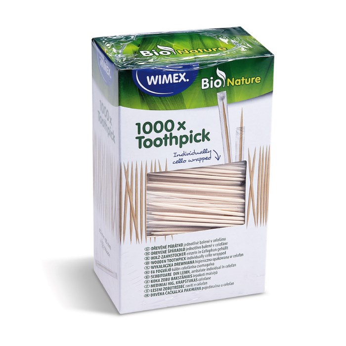 párátka hyg. bal. v celofánu 6,8 cm / 1000 ks