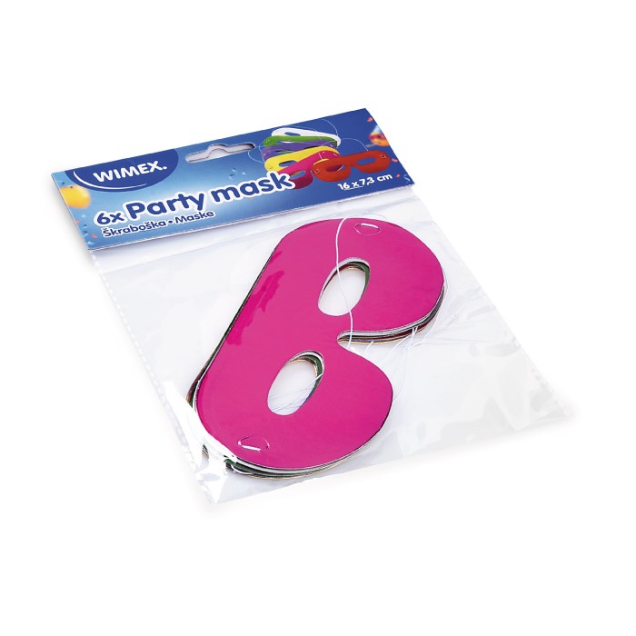 škraboška (maska) 6 ks