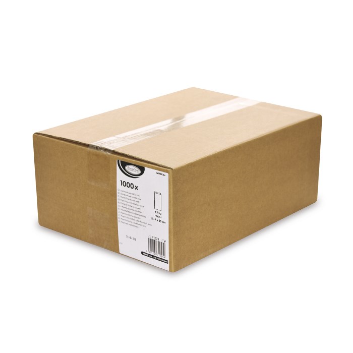 sáčky 2,5kg 15+7x35 cm/1000 ks svačinové papírové