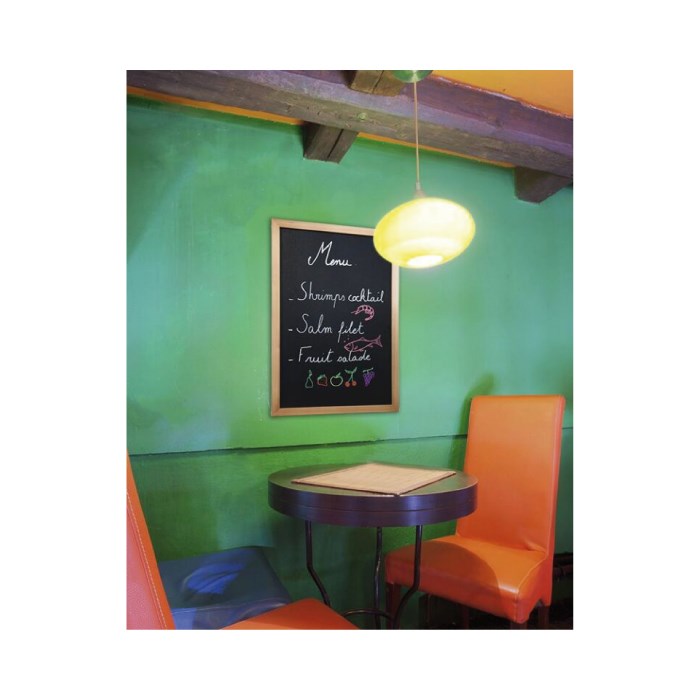 Nástěnná popisovací tabule WOODY 40x60cm barva dub s popisovačem