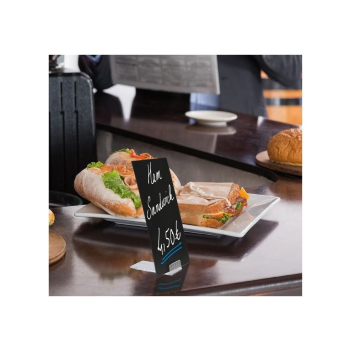 stojánek k popisovacím tabulkám TAG 10ks transparentní