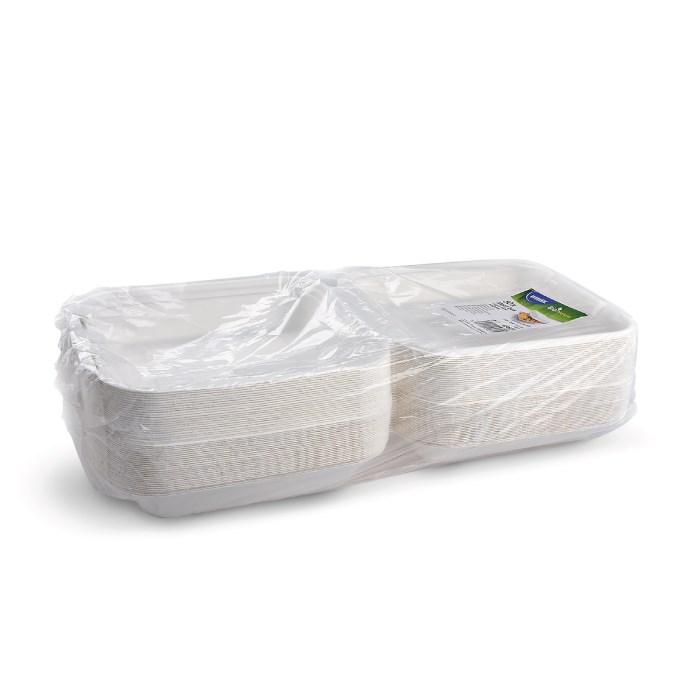 Menu box, BIO cukrová třtina, 222 x 200 x 67 mm / 50 ks