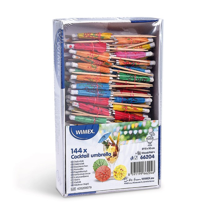 deštníček 100 mm/144 ks /6012/