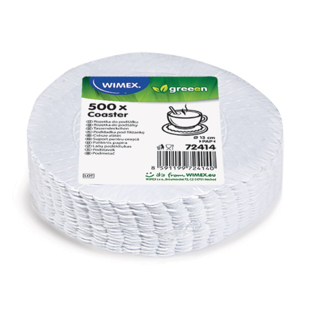 rozetky 13cm/500ks/1-vr. bílé