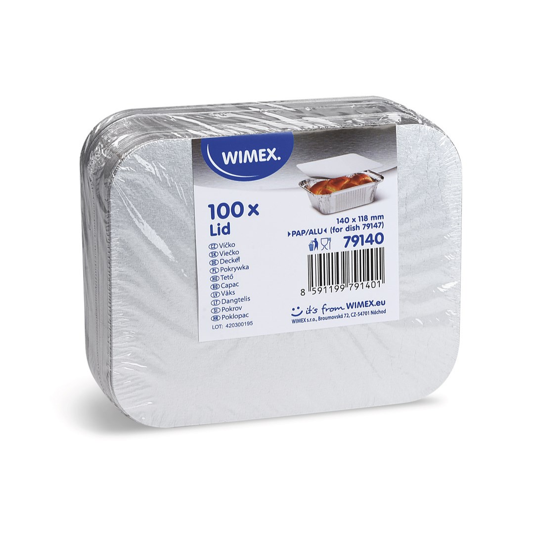 Víčko pro ALU misku 96558 / 100 ks